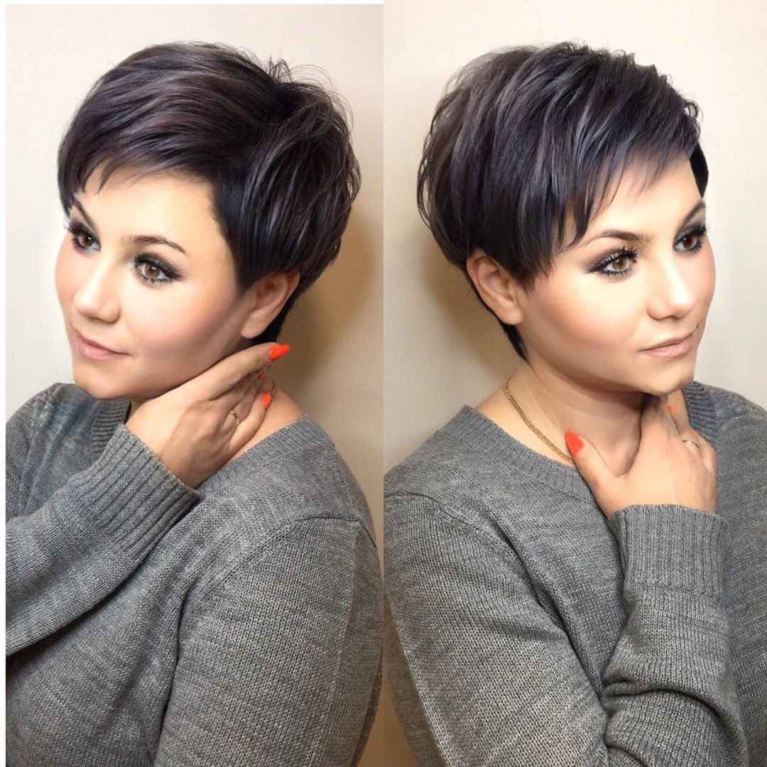 Стрижка Пикси-Боб для круглого лица