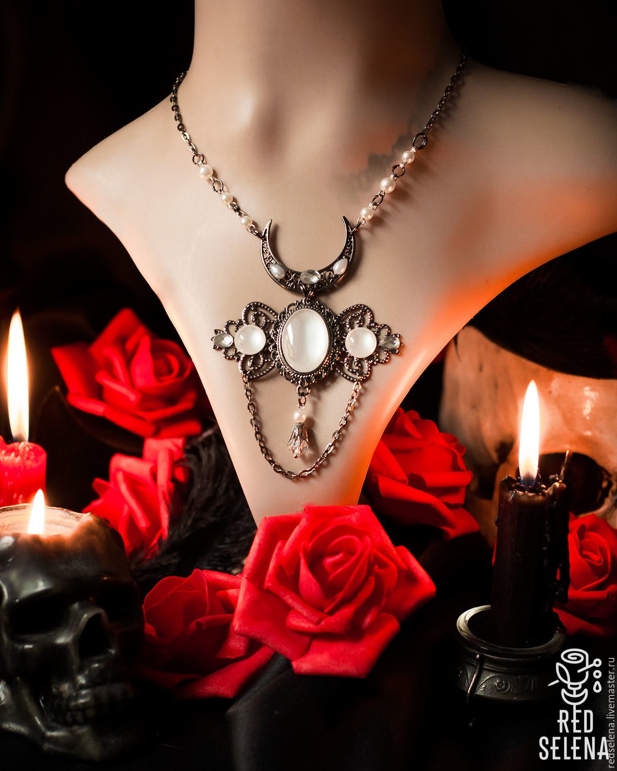 Колье кружево