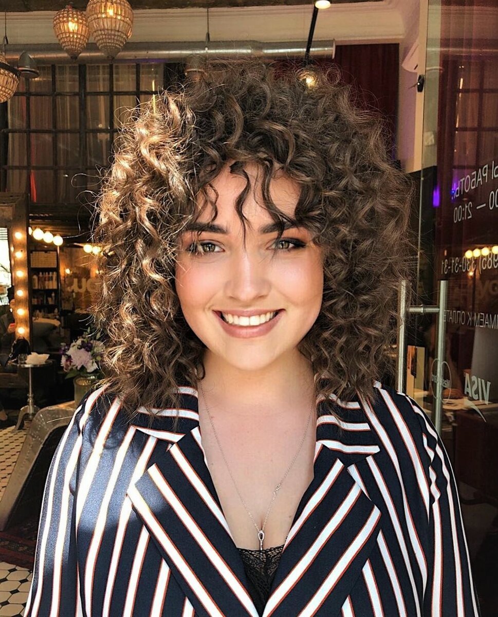 Карвинг на средние волосы с челкой