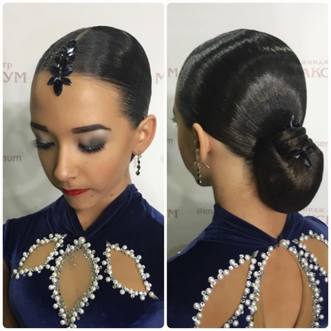 Высокий пучок для танцев