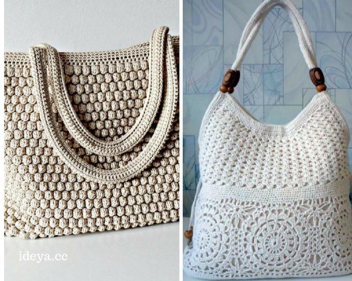 Вязаные летние сумки