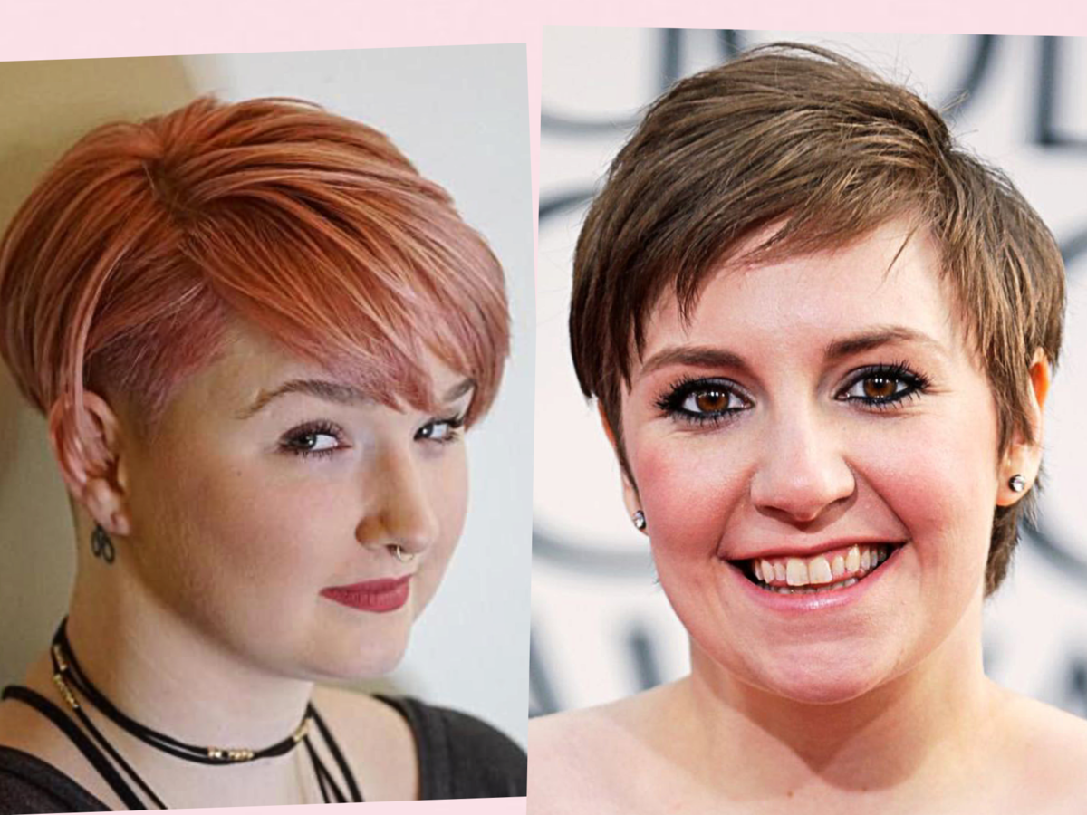 Ассиметричные короткие стрижки на полное лицо