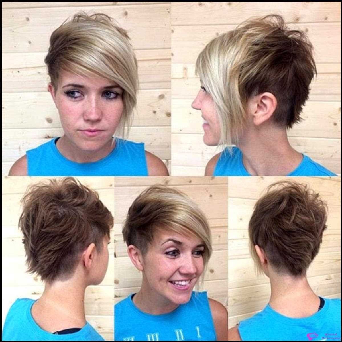 Асимметрия сзади короткой стрижки