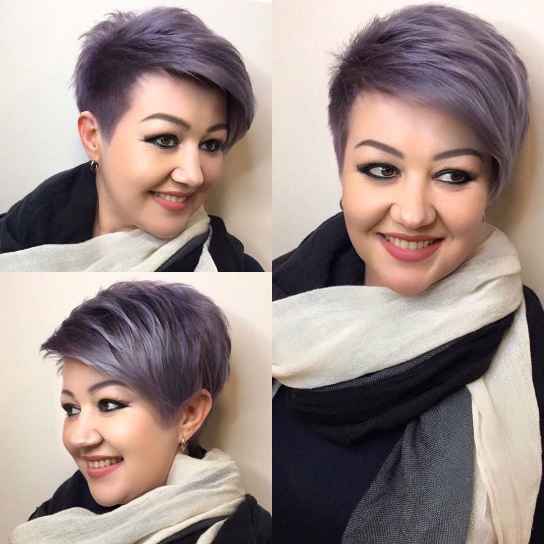 Стрижка Пикси асимметрия