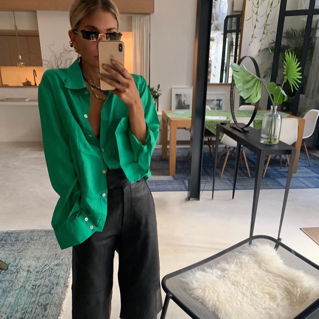 Образ с зеленой рубашкой