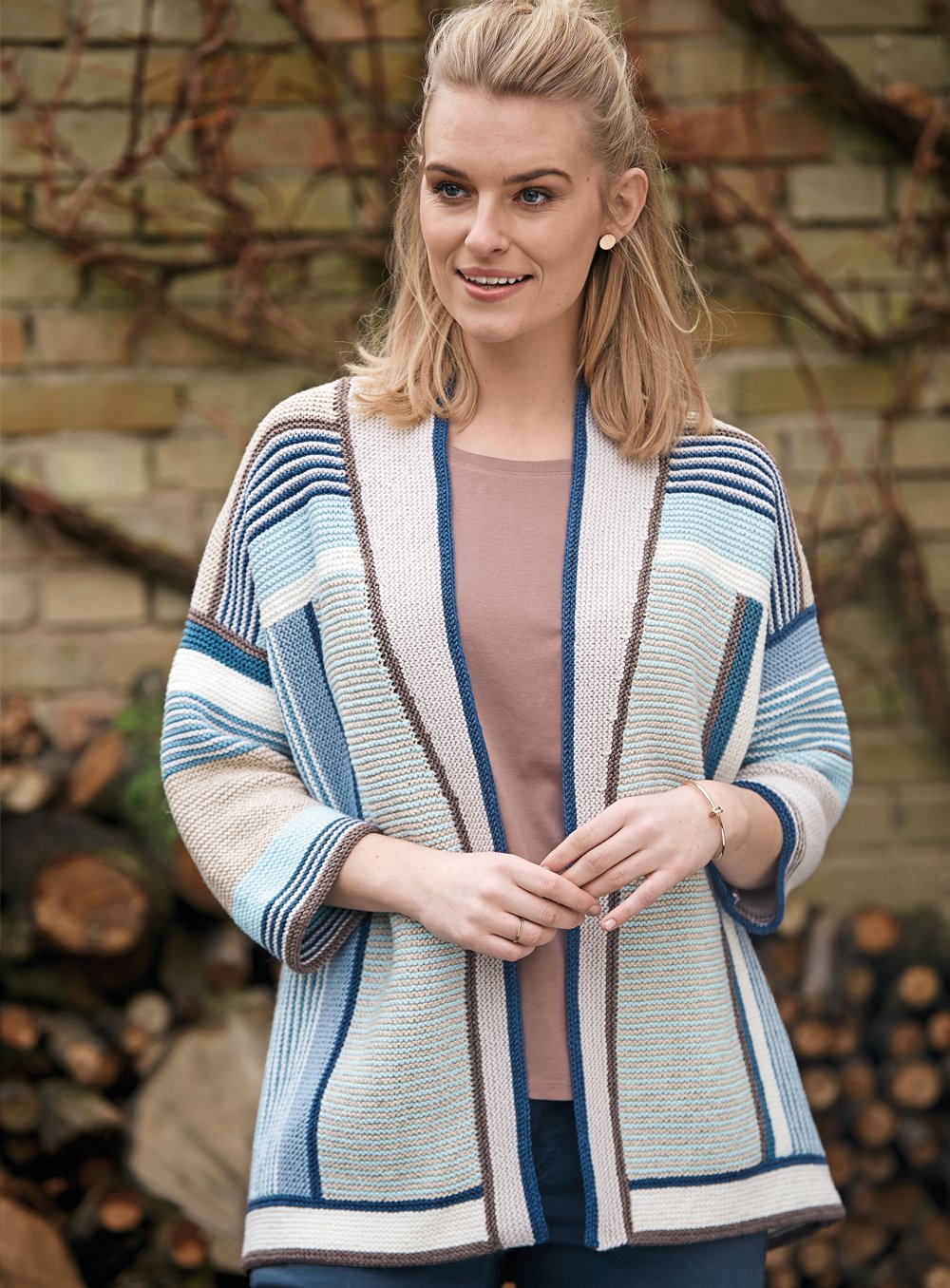 Кардиган в стиле пэчворк