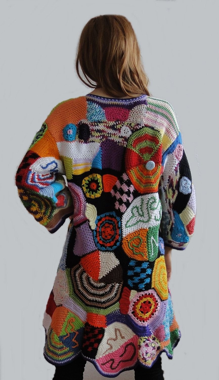 Трикотаж в стиле пэчворк