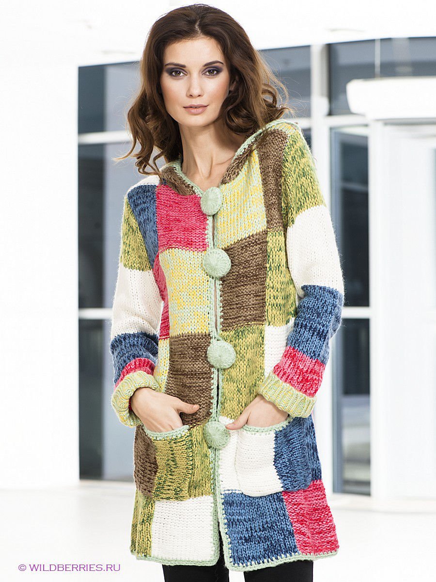 Двухцветная кофта