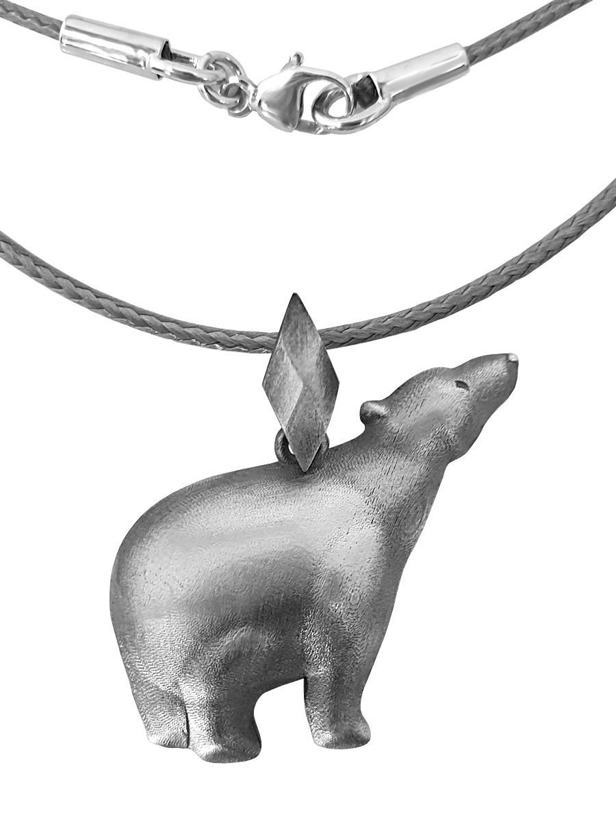 Серебро Калон медведь кулон