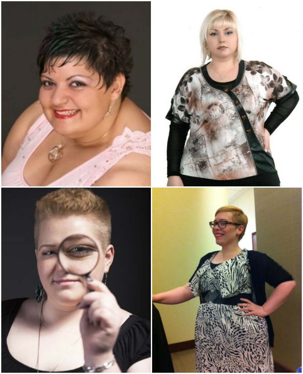 Короткие стрижки для толстых женщин