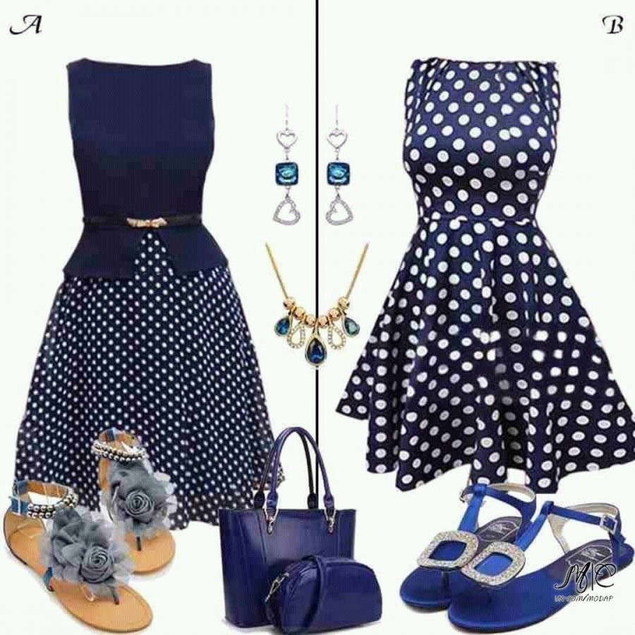 Украшения под платье в горох