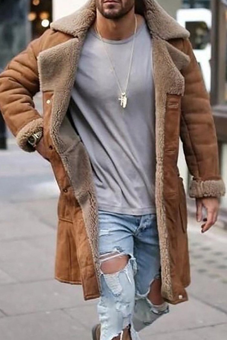 Мужские Луки с дубленкой