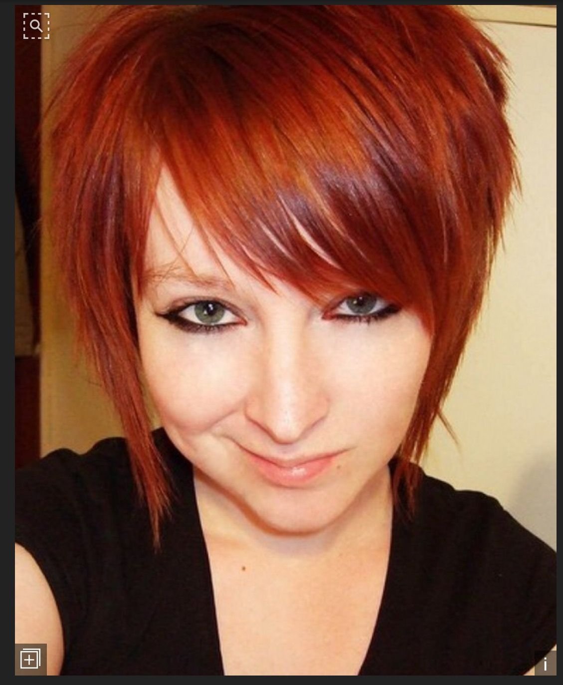 Цвет медный Тициан короткая стрижка