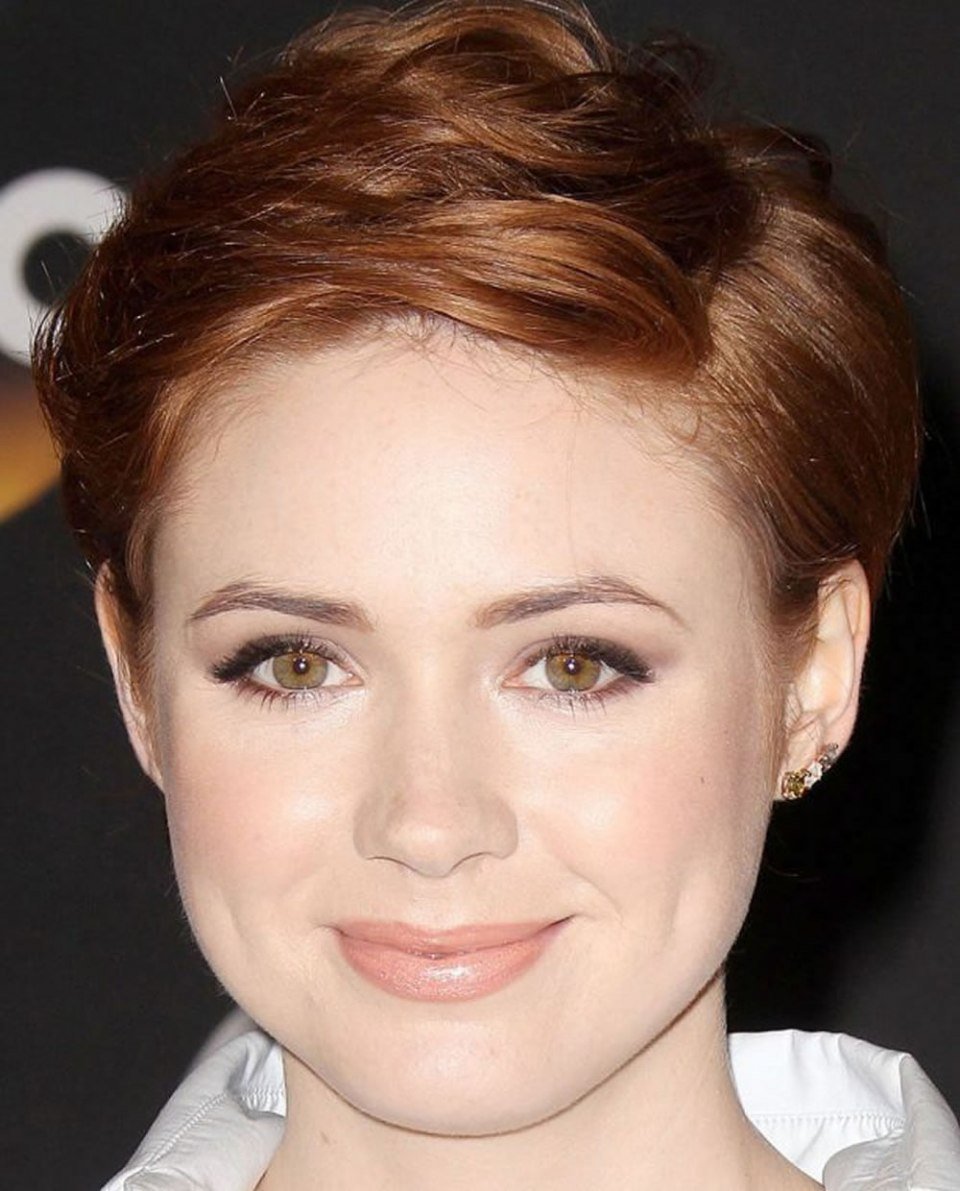 Креативное окрашивание на средние волосы рыжие