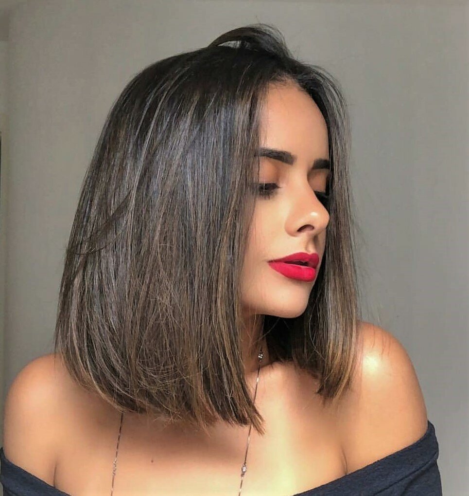 Лонг Боб бургунди