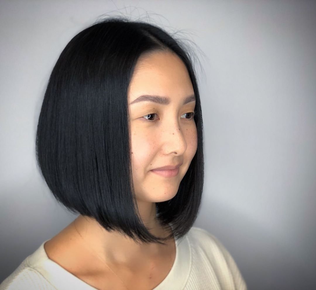 Каре Блант Боб 2020 шатенка