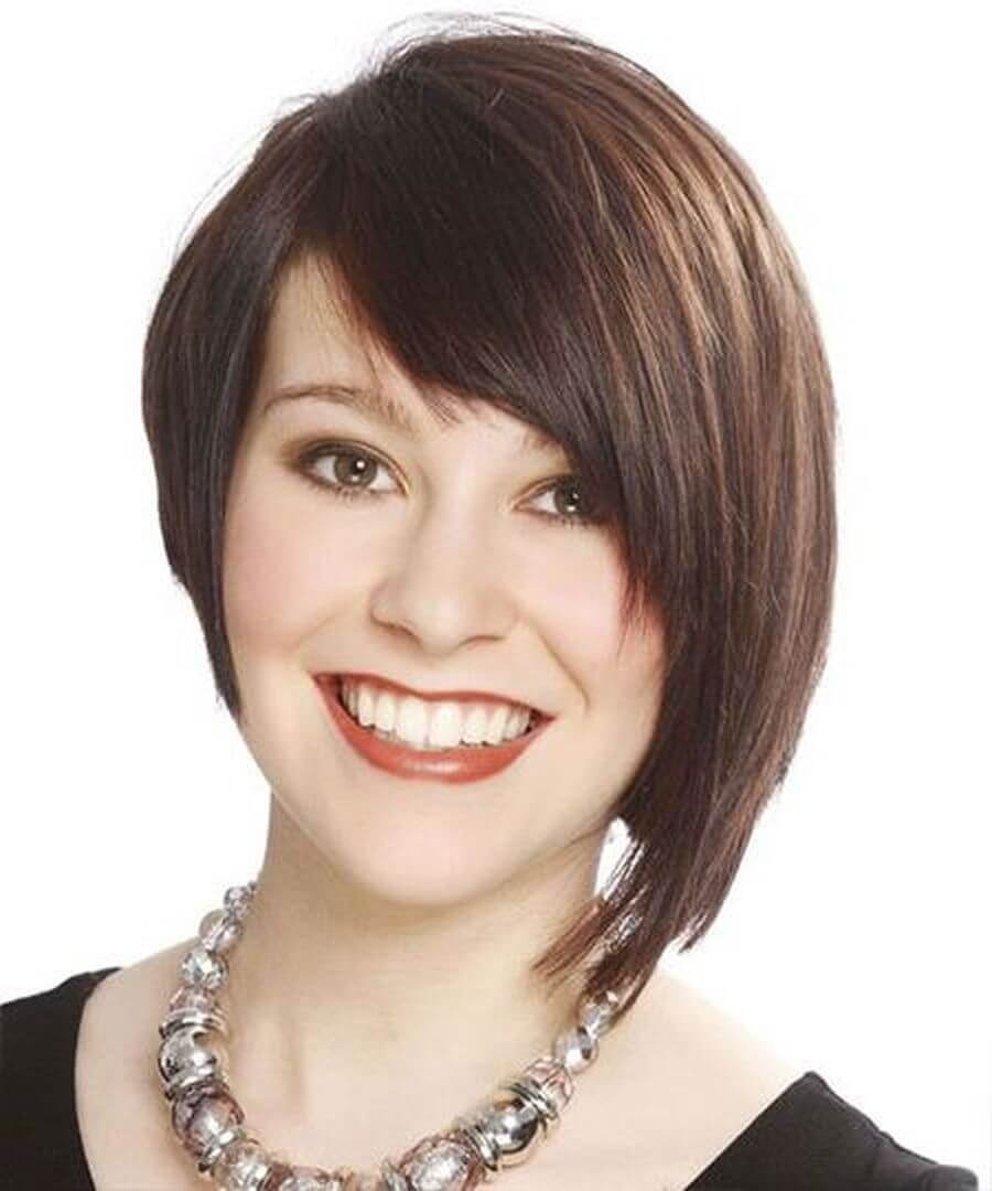 Женские стрижка каре на полное лицо