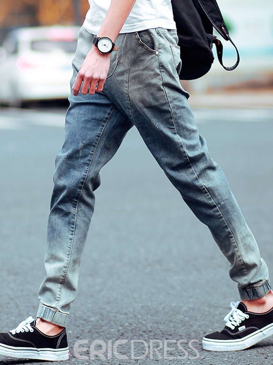 Джинсы джоггеры широкие мужские