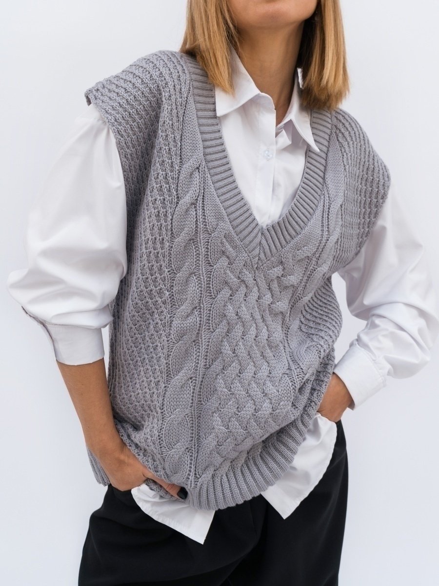 Жилет гусиная лапка