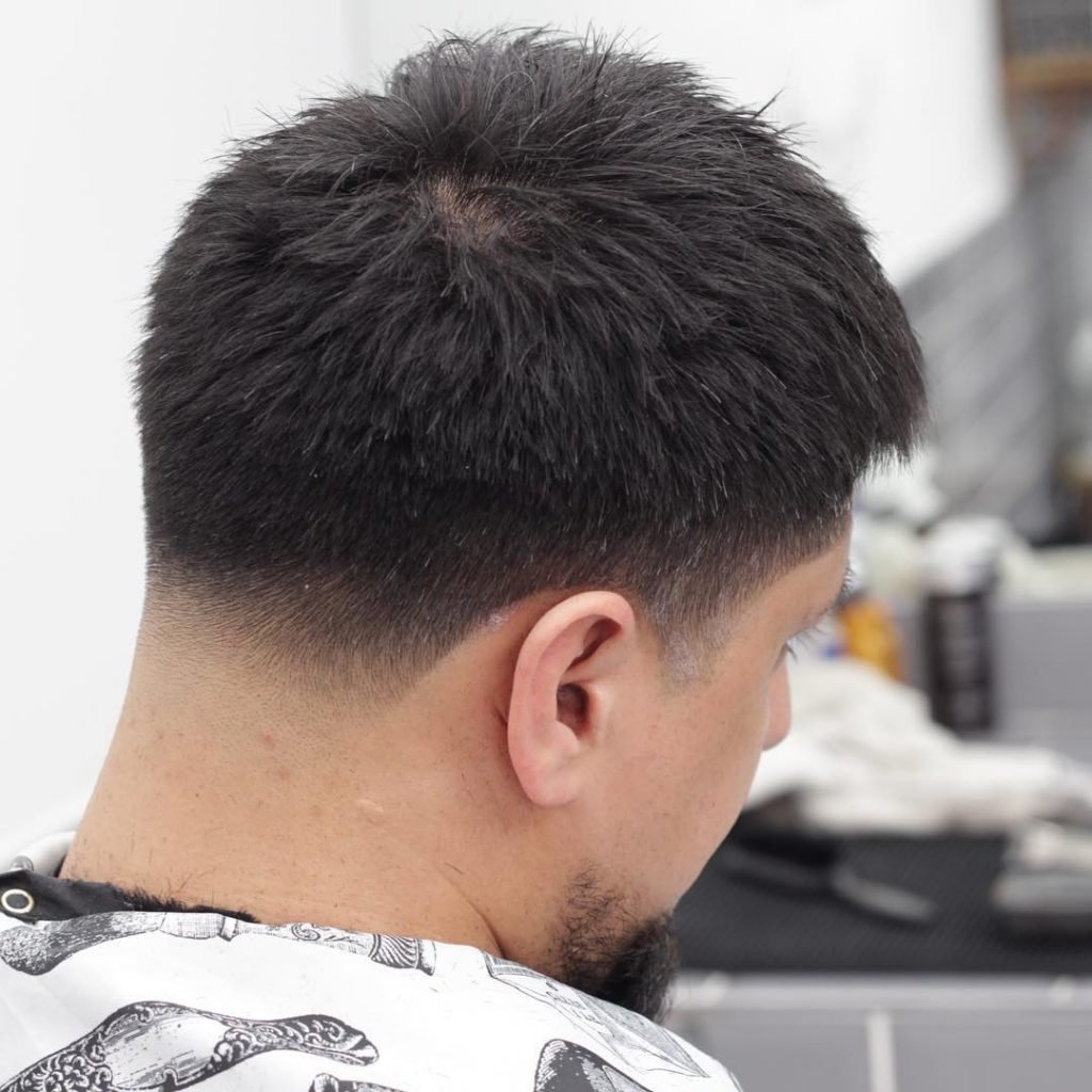 Фейд полубокс Ежик