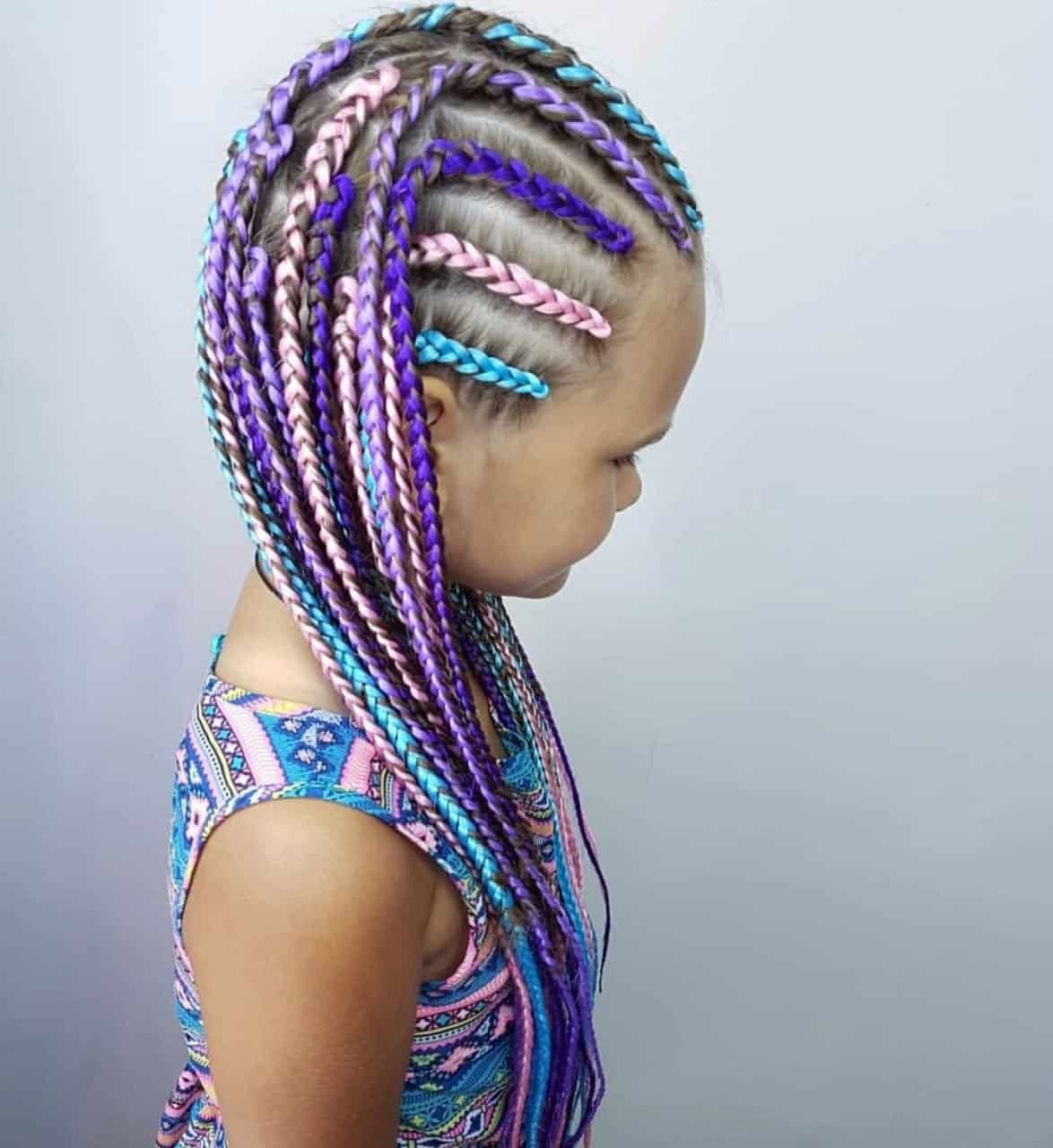 Французские косички с канекалоном