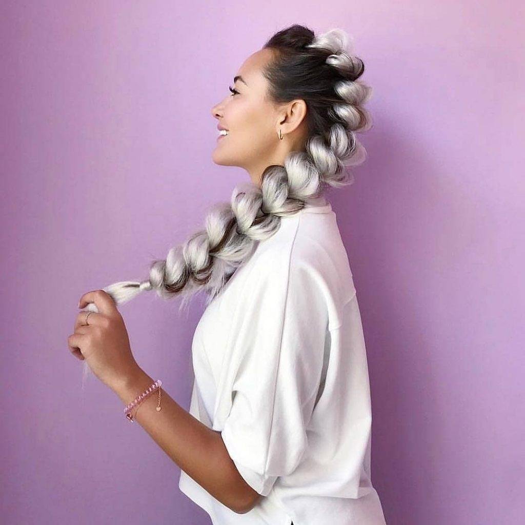 Французские брейды с канекалоном