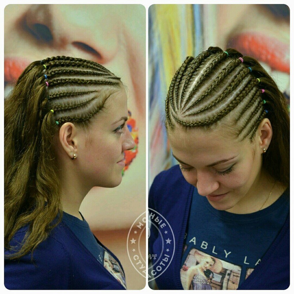 Брейды в хвост с канекалоном