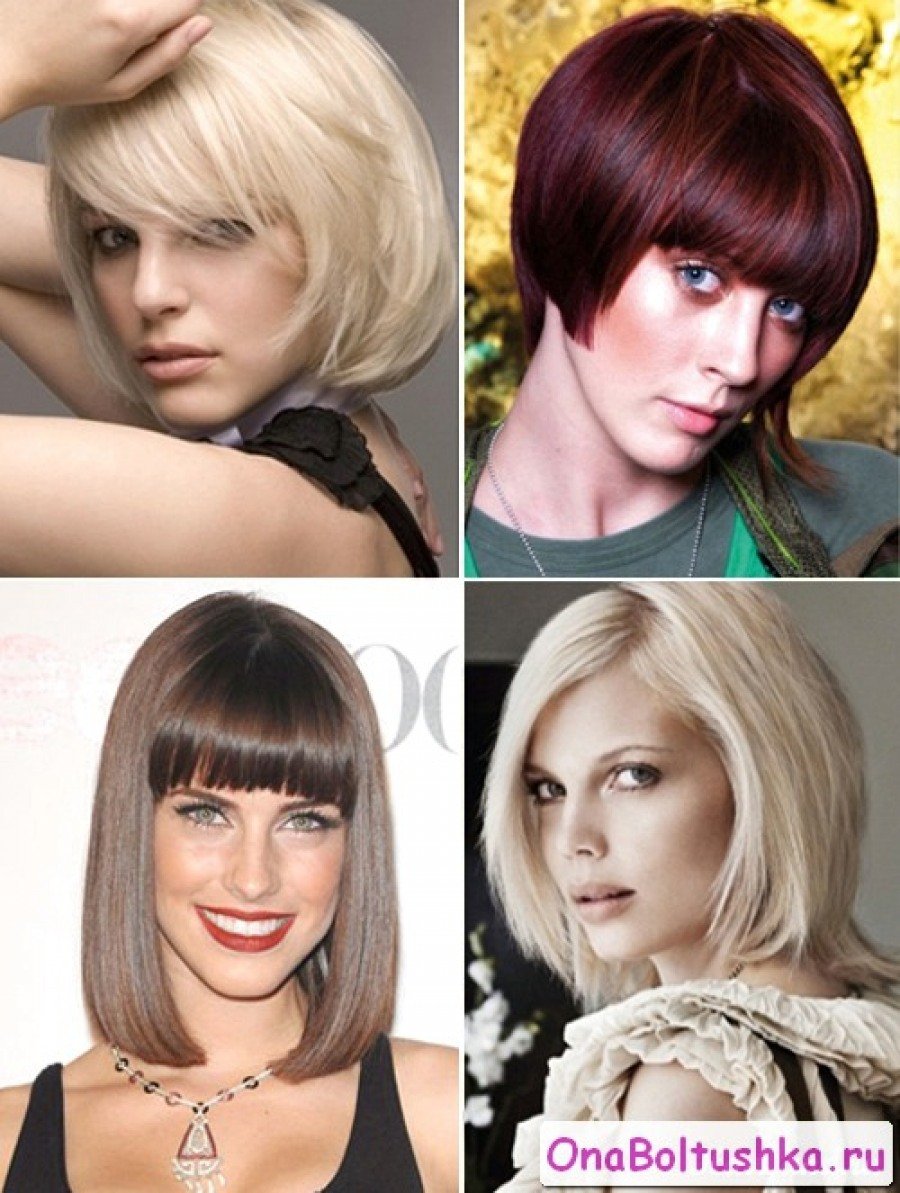 Прическа двойное каре