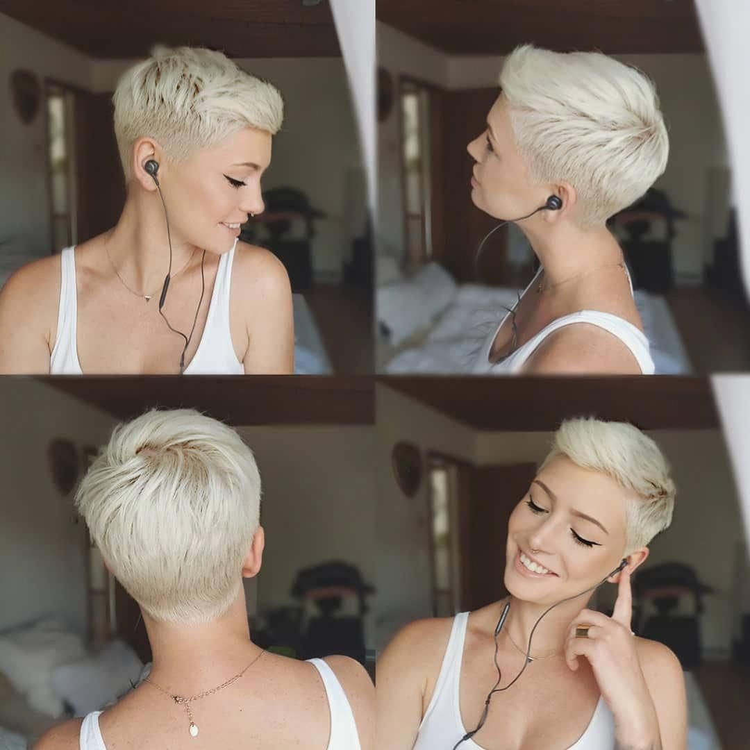 Стрижка Пикси вид сбоку