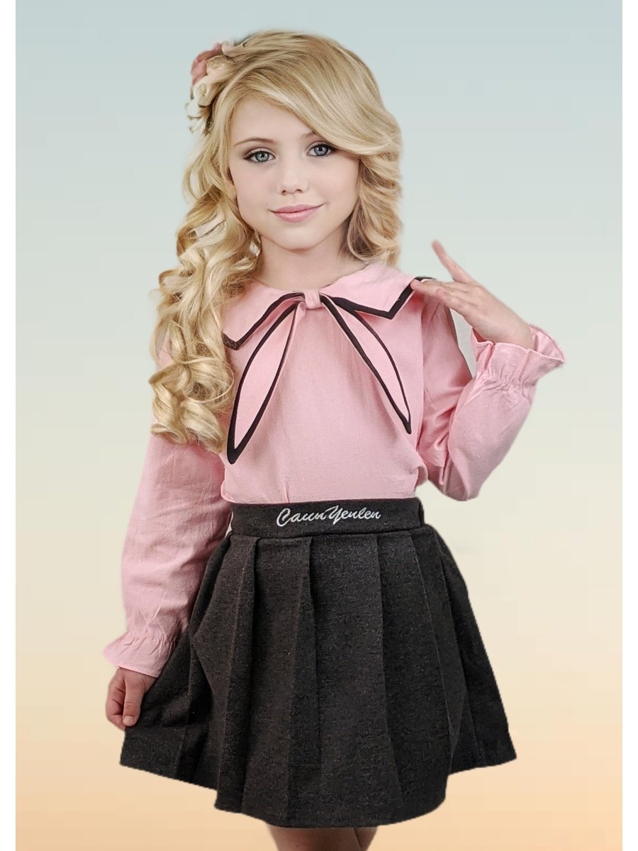 Юбка для девочки в школу