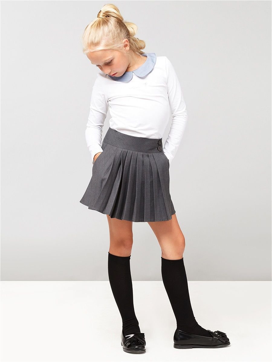 Плиссированная мини юбка с ALIEXPRESS черная