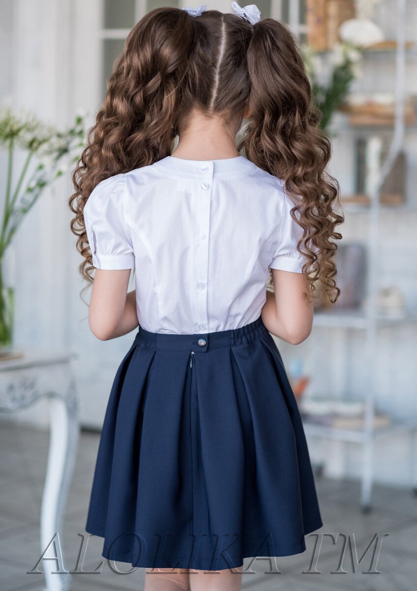 Юбка для девочки в школу