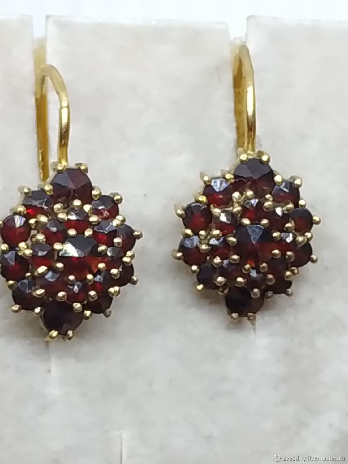 Чешский гранат в серебре Турнов