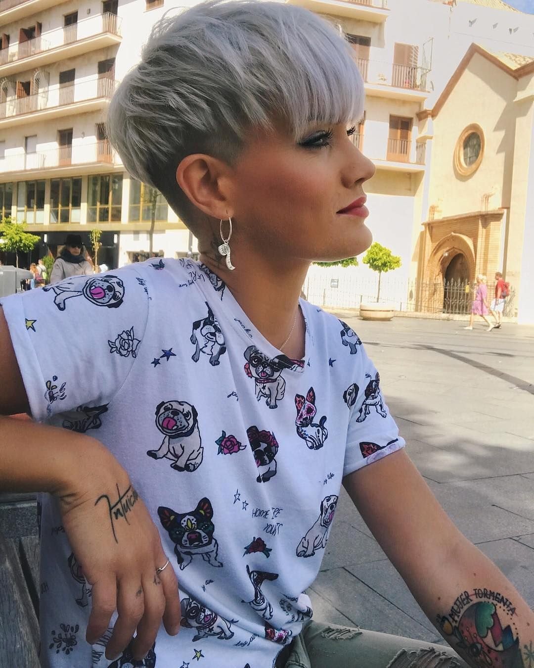 Балаяж на стрижку Пикси