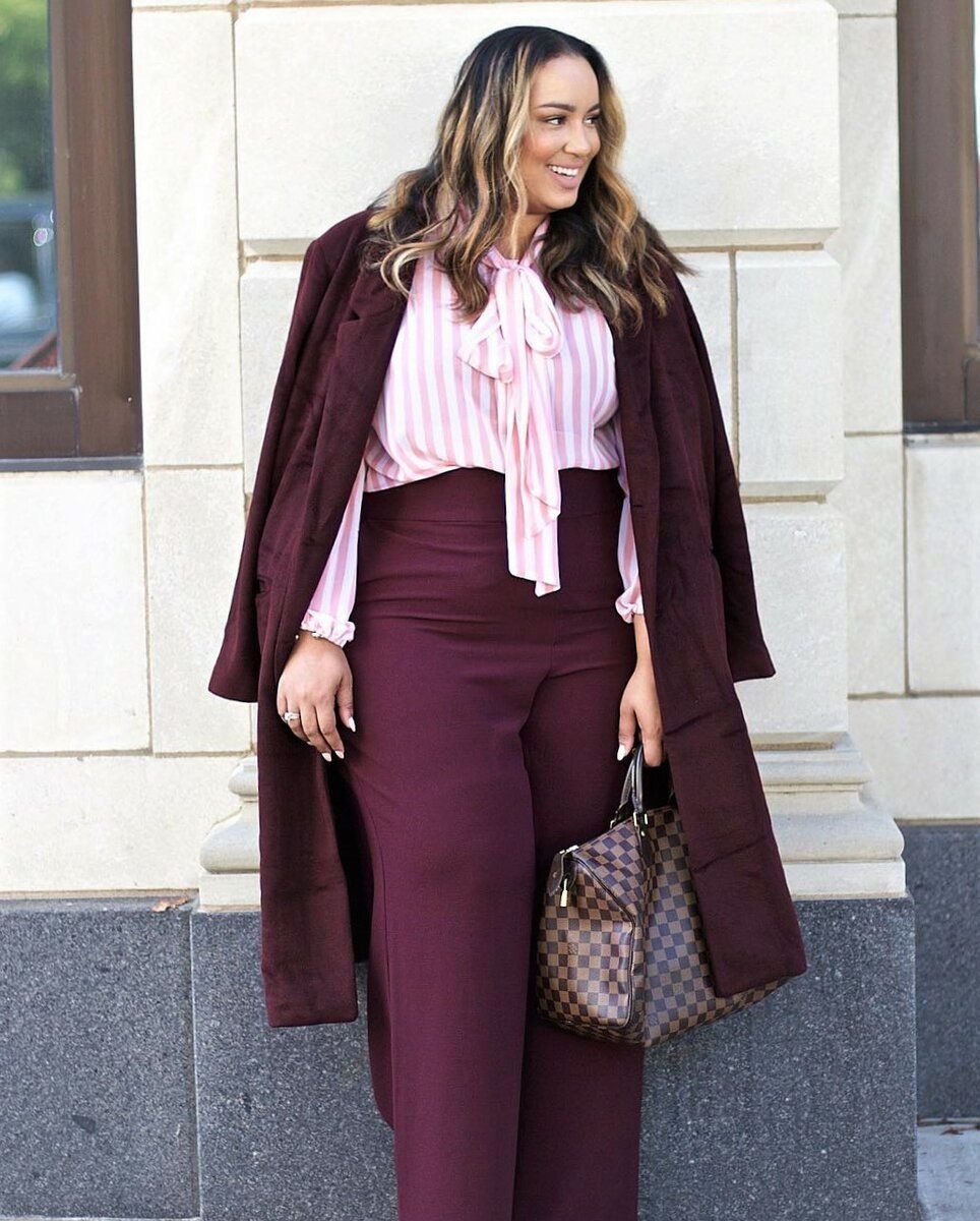 Брючный костюм плюс сайз 2021