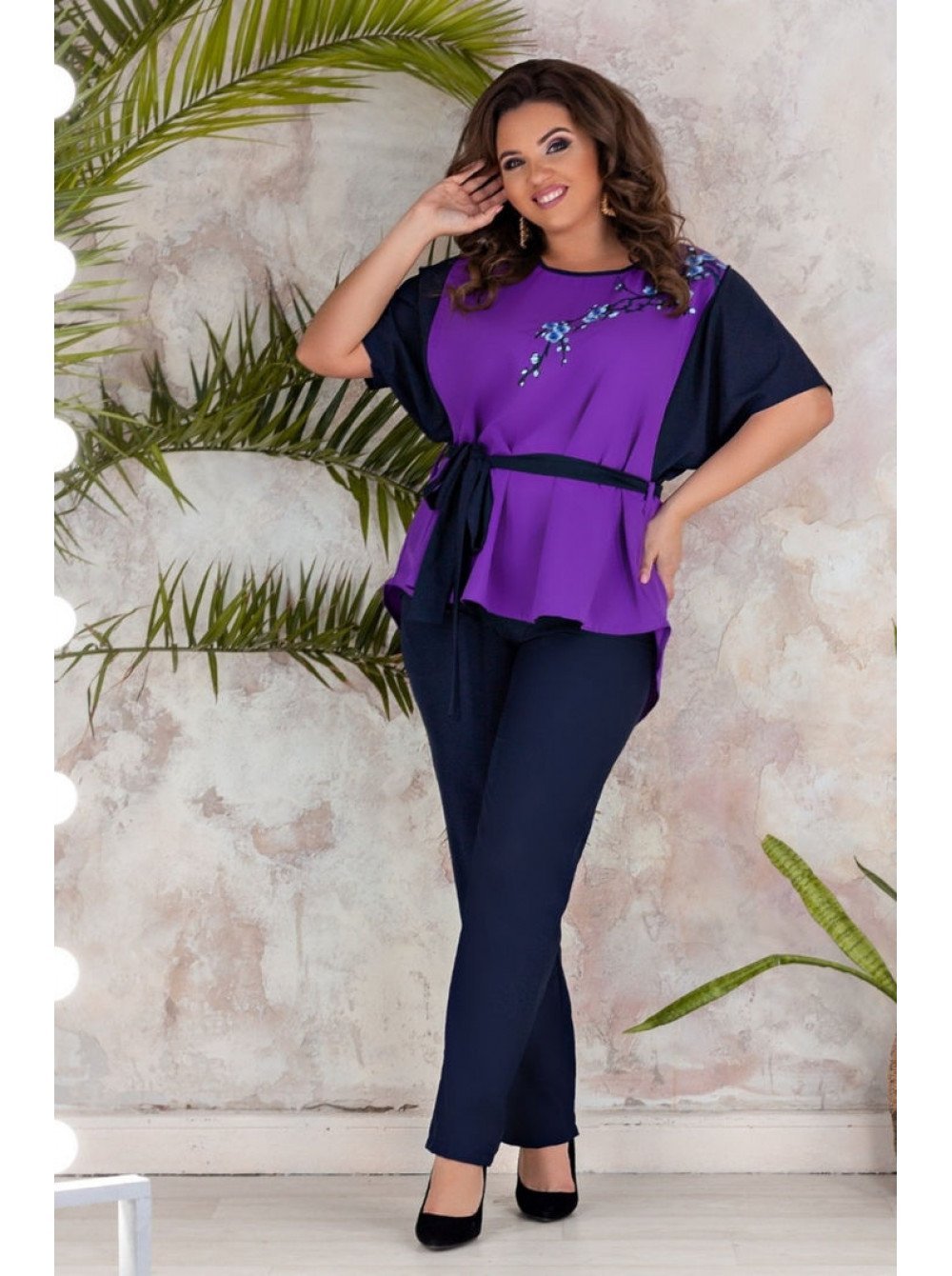 Костюм тройка женский для полных женщин