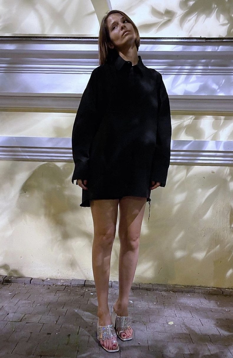 Корейский лук с пальто