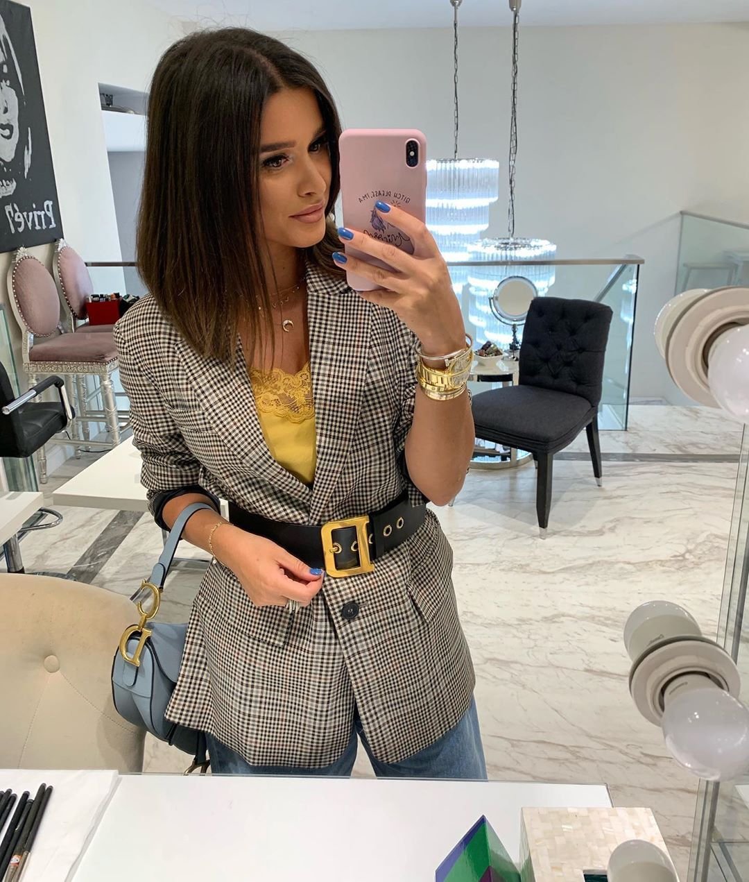 Ксения Бородина в джинсах 2020