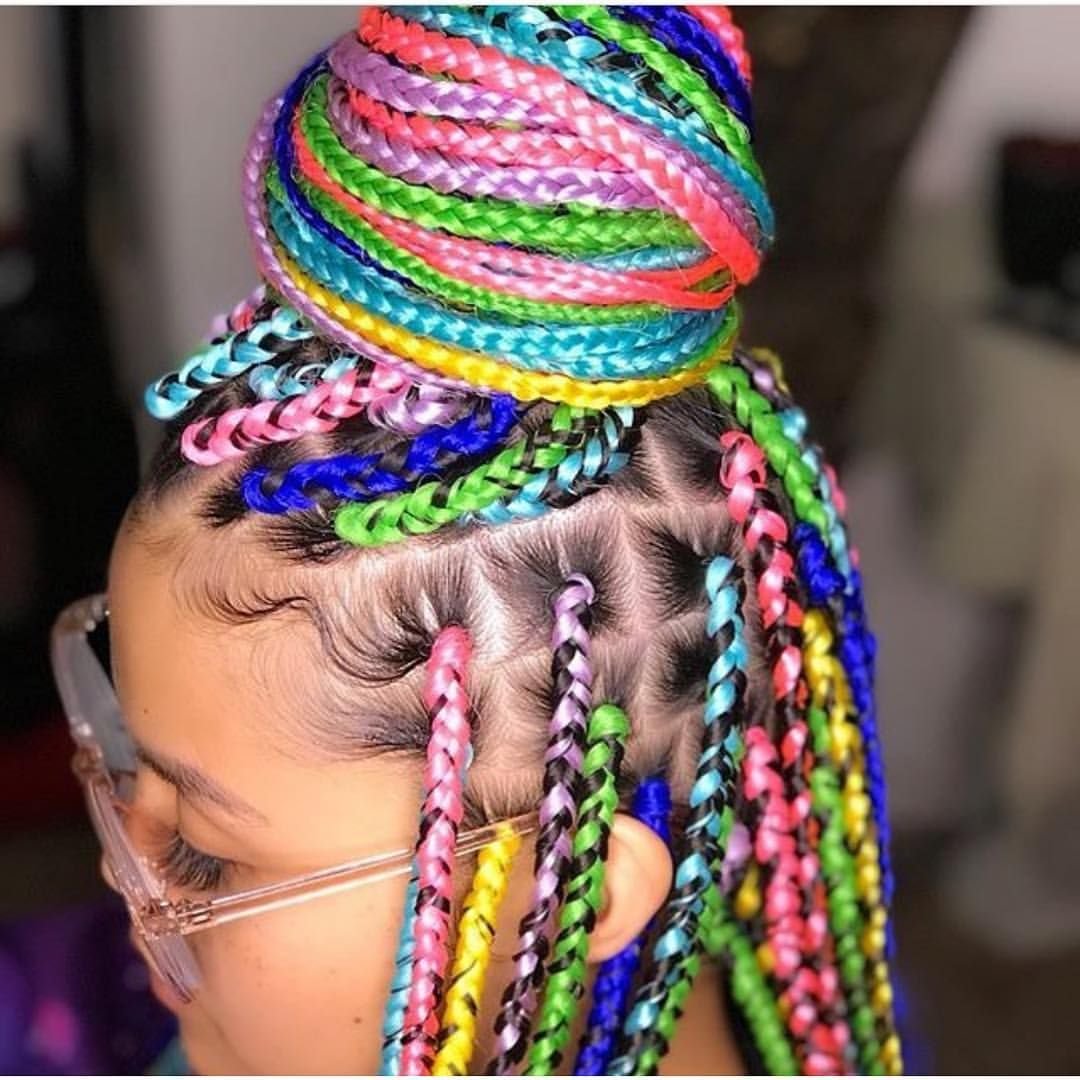 Афрокосички с нитками для детей