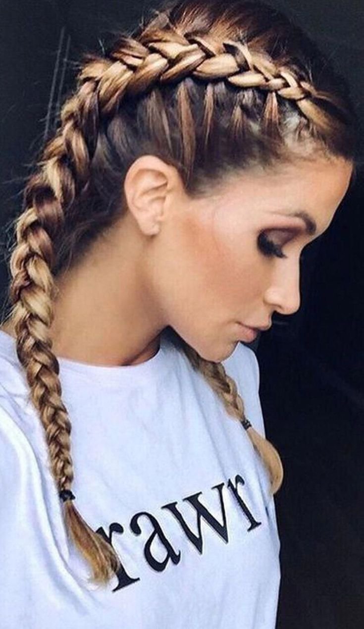 Французские косички Boxer-Braids