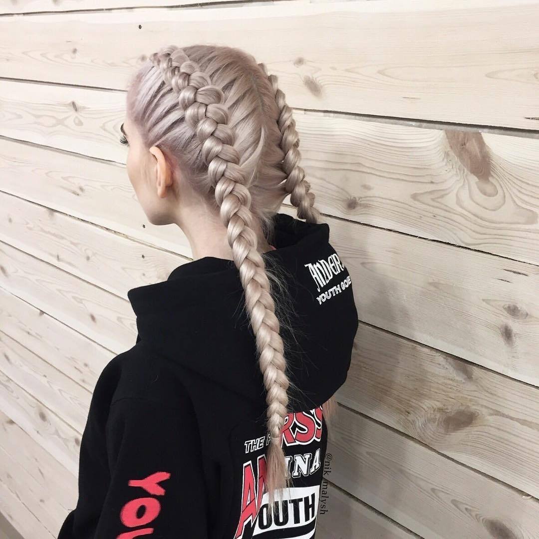 Французские косички брейды