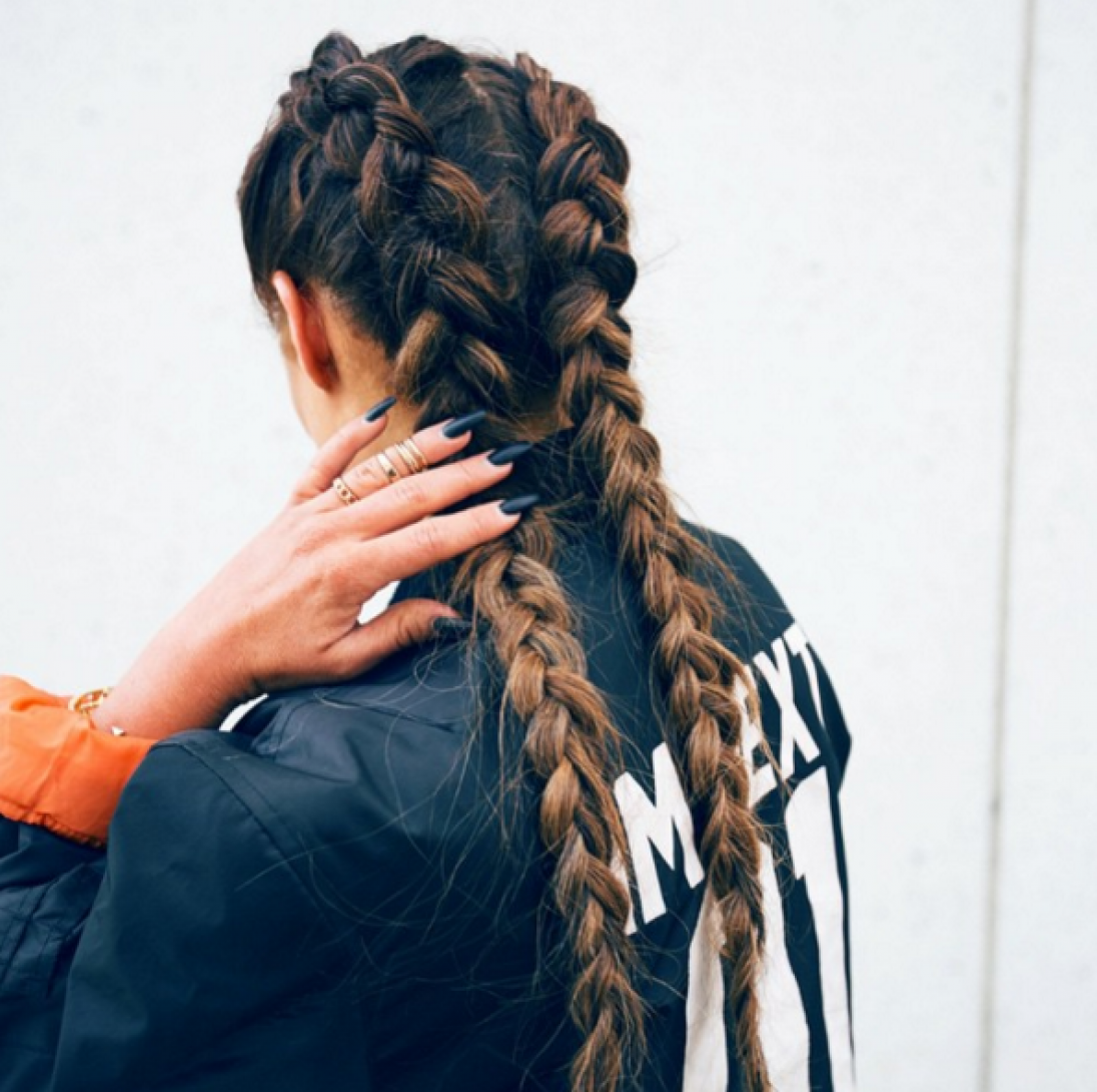 Боксерские брейды с канекалоном 2 косы