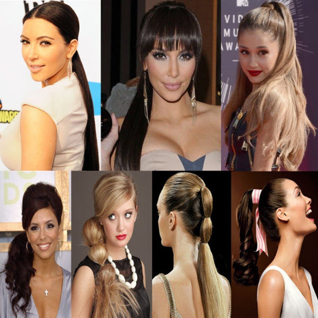 Прическа из накладного хвоста