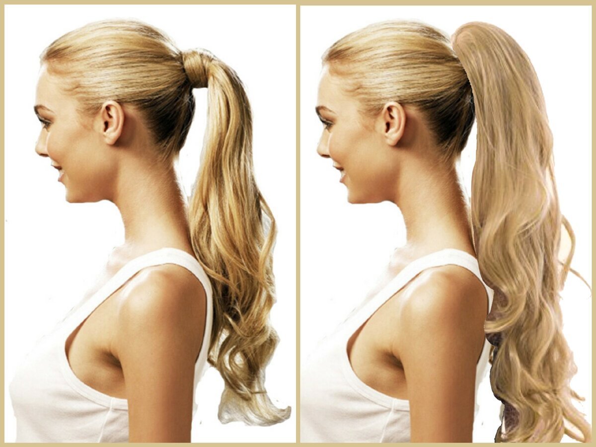 Прически с накладным хвостом