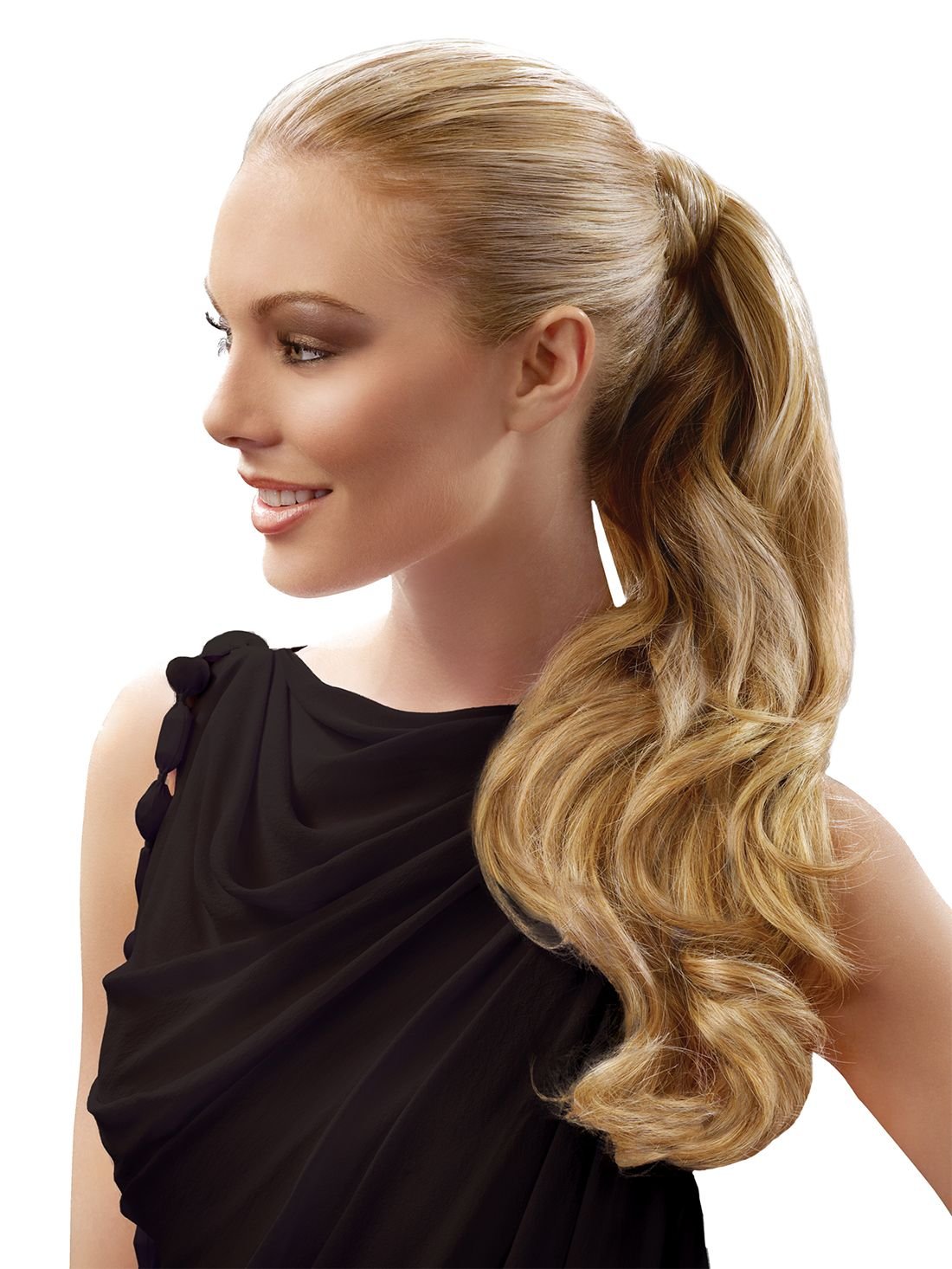 Хвост волной прическа