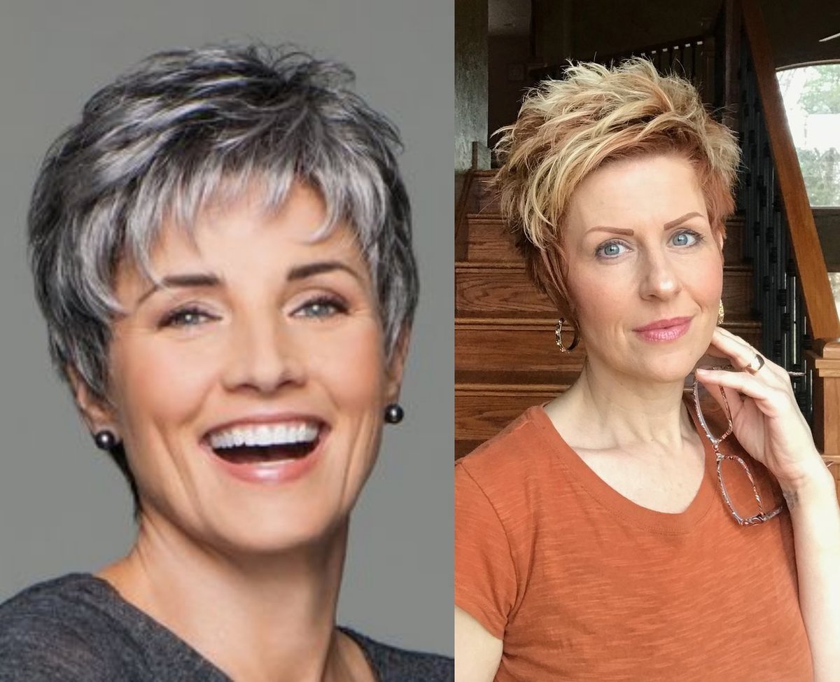 Стрижки Пикси для женщин после 45