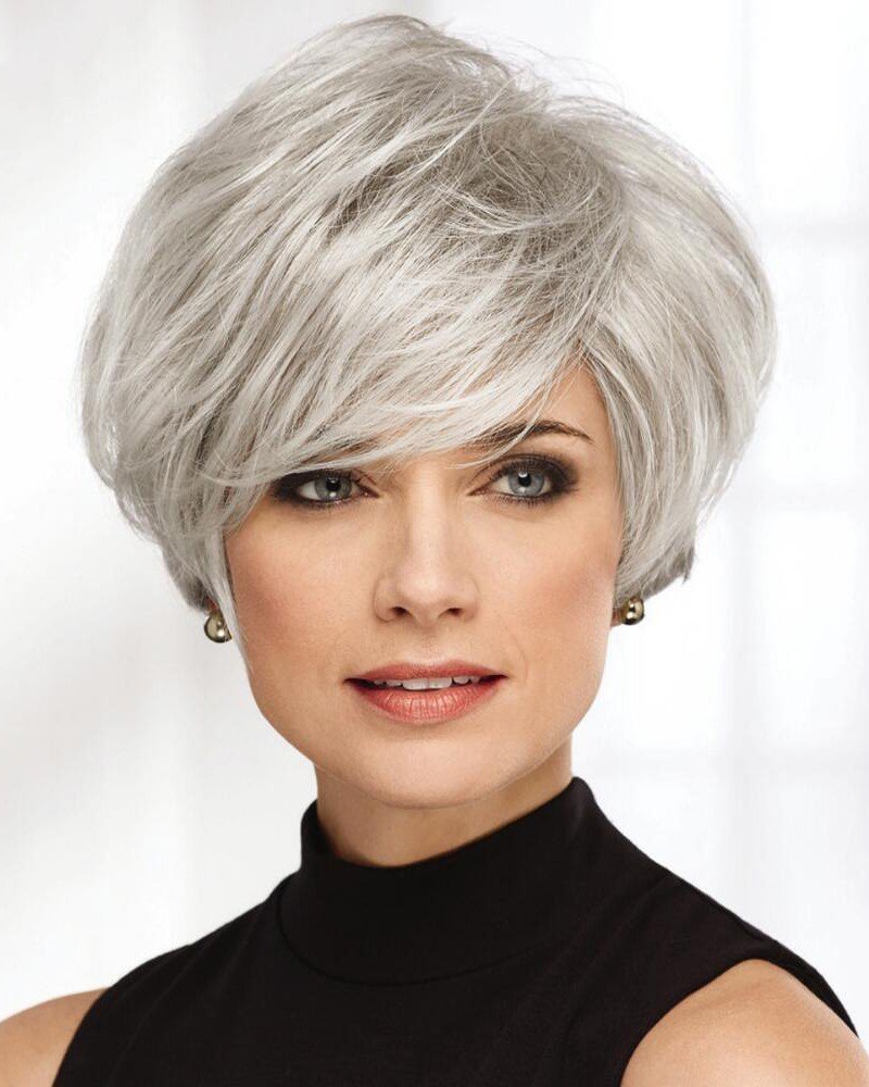 Короткая стрижка женская на Седые волосы