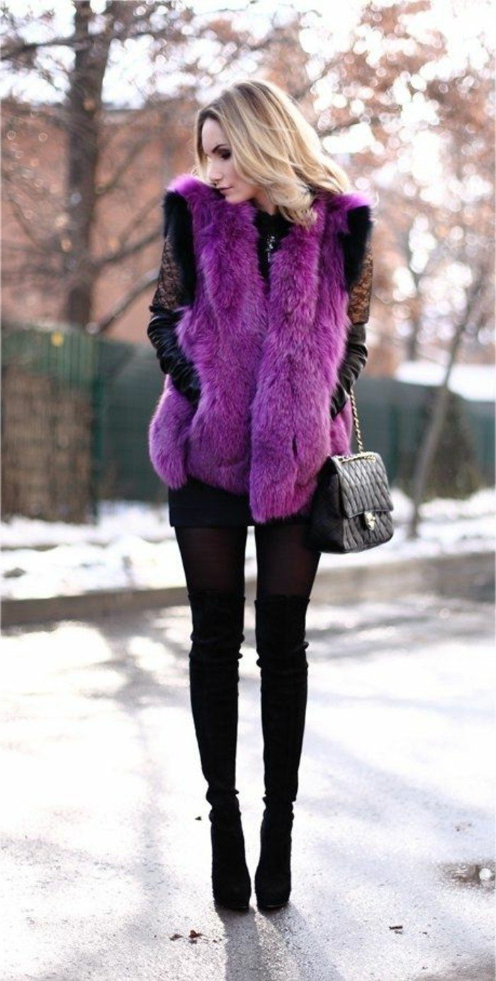 Розовая шубка