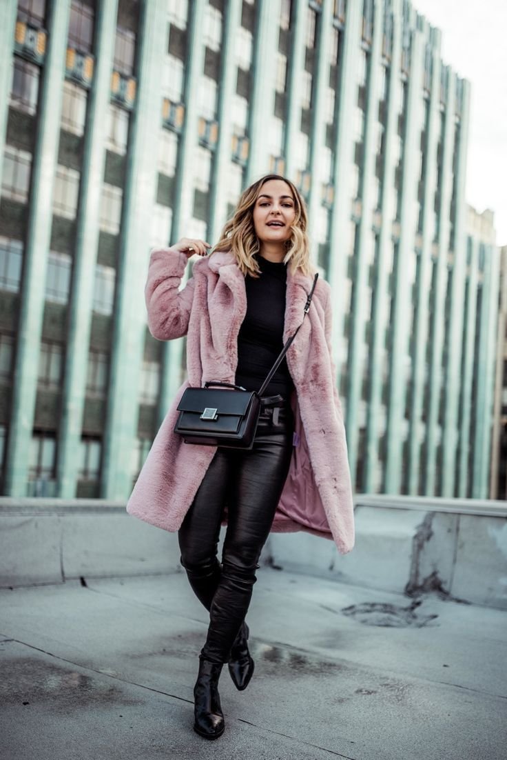 Шуба женская цветная