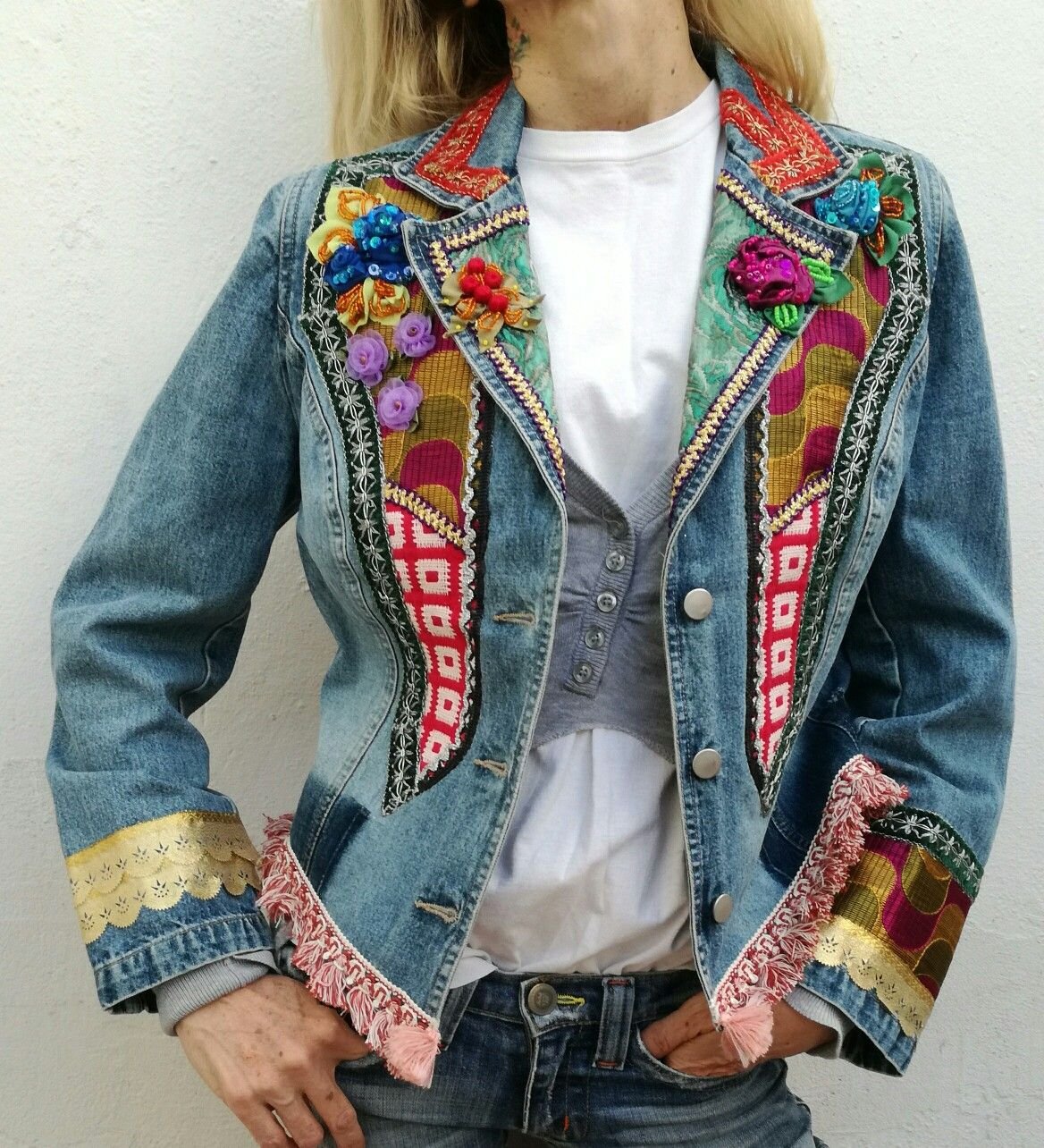 Жилет в стиле бохо